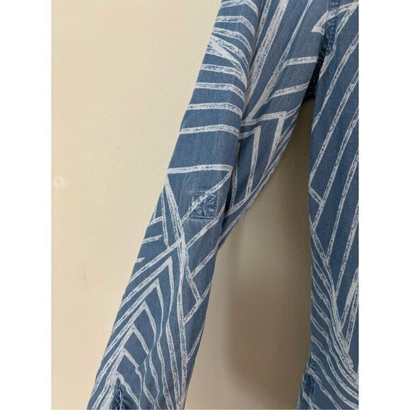 Kachel Views Printed Shirt Dress Sz 4 100% Lyocell Lightweight Resortwear - Picture 5 of 10